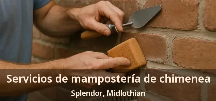 Servicios de mampostería de chimenea Splendor, Midlothian - TX