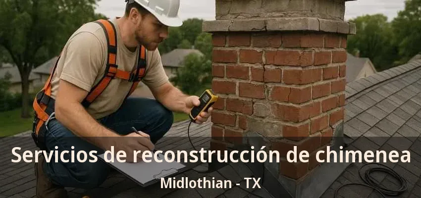 Servicios de reconstrucción de chimenea Midlothian - TX