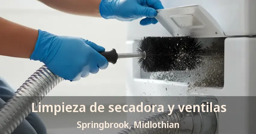 Limpieza de secadora y ventilas Springbrook, Midlothian - TX